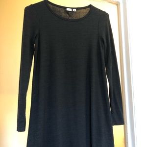 Gap black swing sweater dress